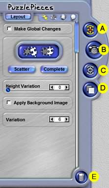 Puzzle Pieces - Effects Tab