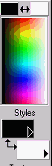 Color Palette with Foreground and Background colors